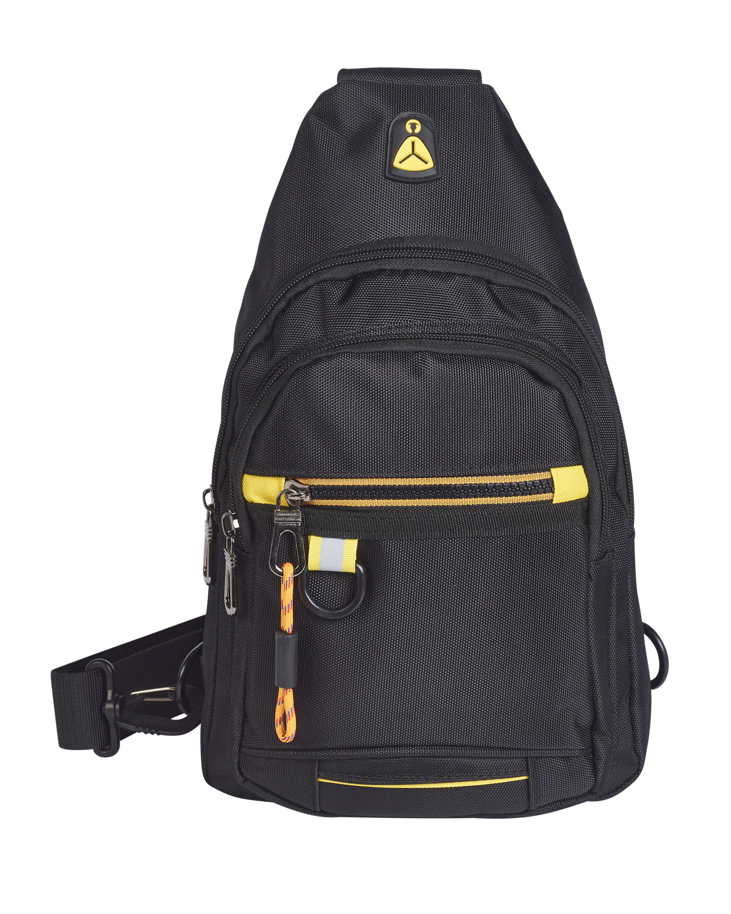 (image for) 2532 Black Sling Back Pack-Chest Bag